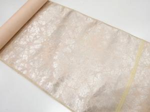 アンティーク　氷割れ模様織り出し　名古屋帯地反物